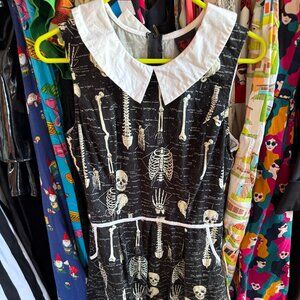 Folter glow in the dark skeleton dress